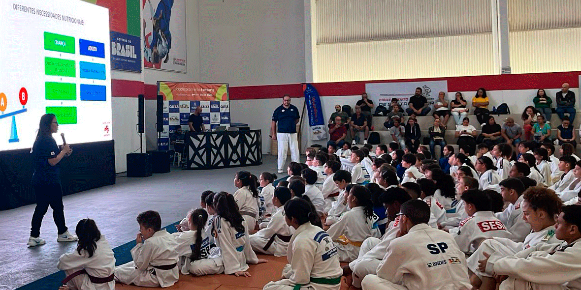 Palestrante em evento